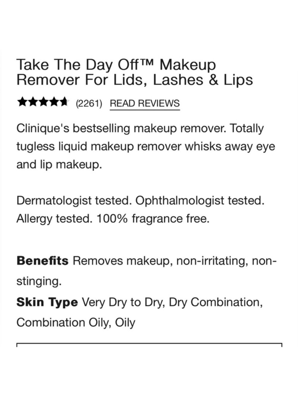 Clinique Take The Day Off Makeup Remover - 6.7 Oz Big Bottle NWT - Picture 5 of 5
